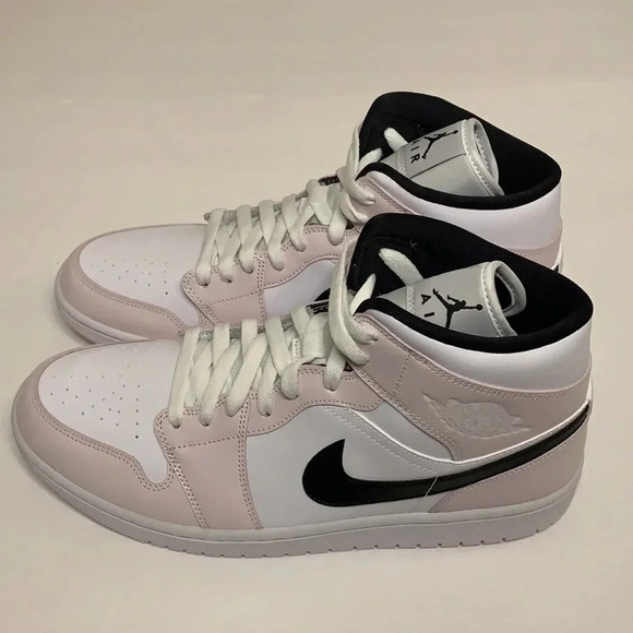 Jordan 1 Mid Sneakers Barely Rose Violet - Picture 1 of 8